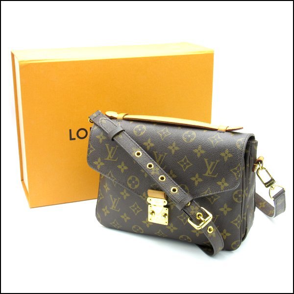 TS LOUIS VUITTON/ヴィトン 2WAYショルダーバッグ メティスMM M40780 モノグラム 保存袋・外箱つき_画像10