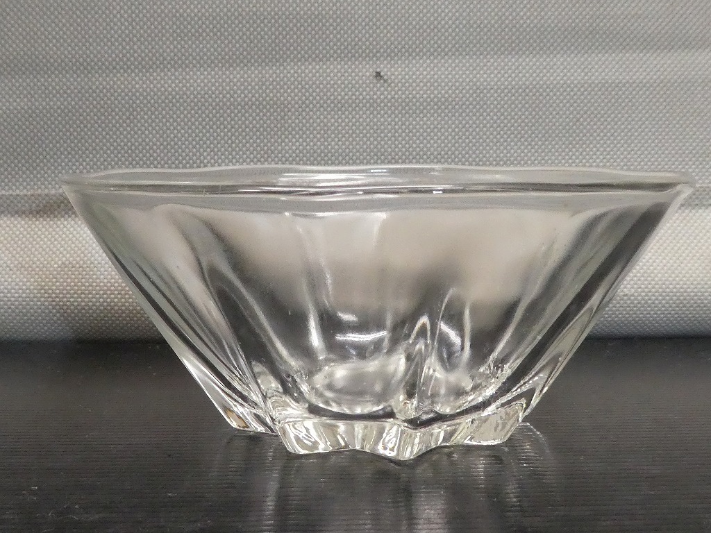 ●昭和レトロ 氷コップ デザートカップ 4客 デザート皿 夏 かき氷 氷コップ ガラス器 硝子 小鉢●の画像7