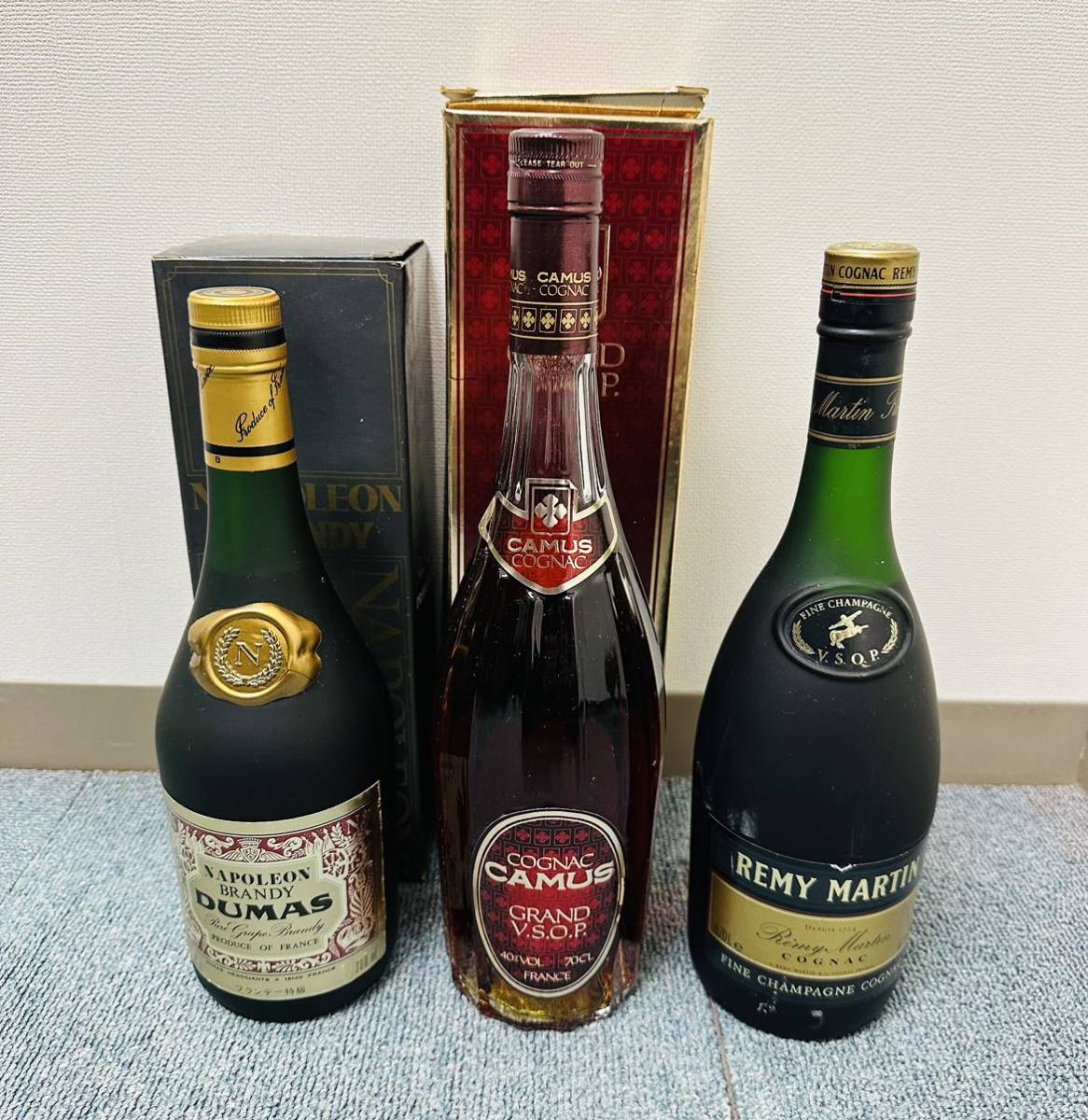 古酒 未開栓】ブランデーまとめ/レミーマルタンVSOP/カミュGRAND VSOP