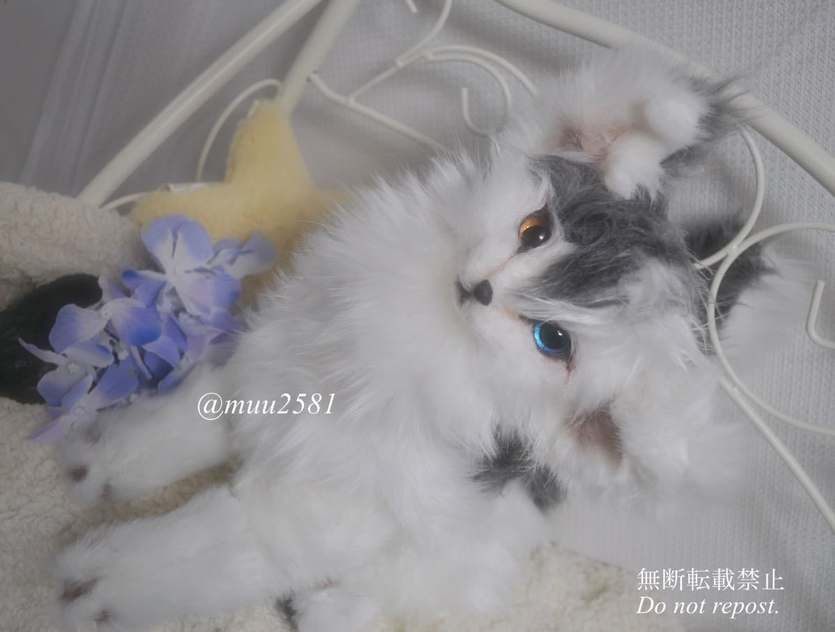 muu アートドール 狼 オオカミ 幻獣 ハンドメイド ぬいぐるみ