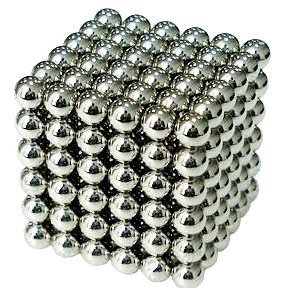 磁石 マグネットボール 脳開発知恵玩具 216個セット 3mm 球型シルバー Z033！送料無料！の画像1