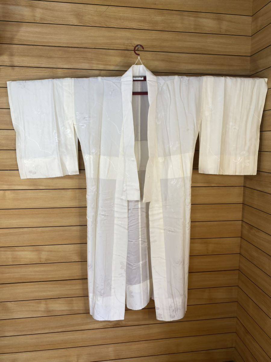 NEW 新品 正絹絽 白長襦袢 初夏から初秋の全ての着物に袖丈48身丈130