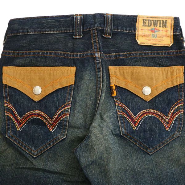 EDWIN Edwin 4527 весна лето XV серии * срезана отделка off Western Denim шорты джинсы Sz.32 мужской C3B01746_4#P