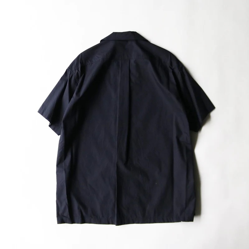 White Mountaineering BROAD OPEN COLLAR SHIRT White Mountaineering wardrobe shirt T-shirt pants jacket NAVY 4