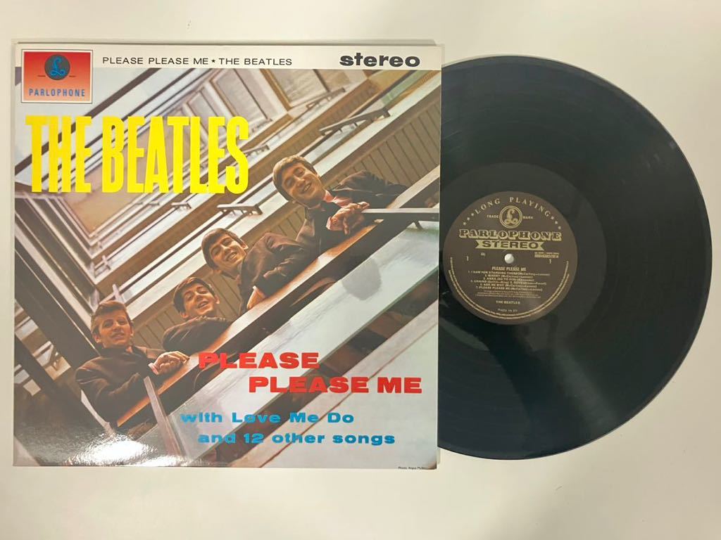 STEREO GOLD PARLOPHONE TYPE BEATLES PLEASE PLEASE ME LP ビートルズ