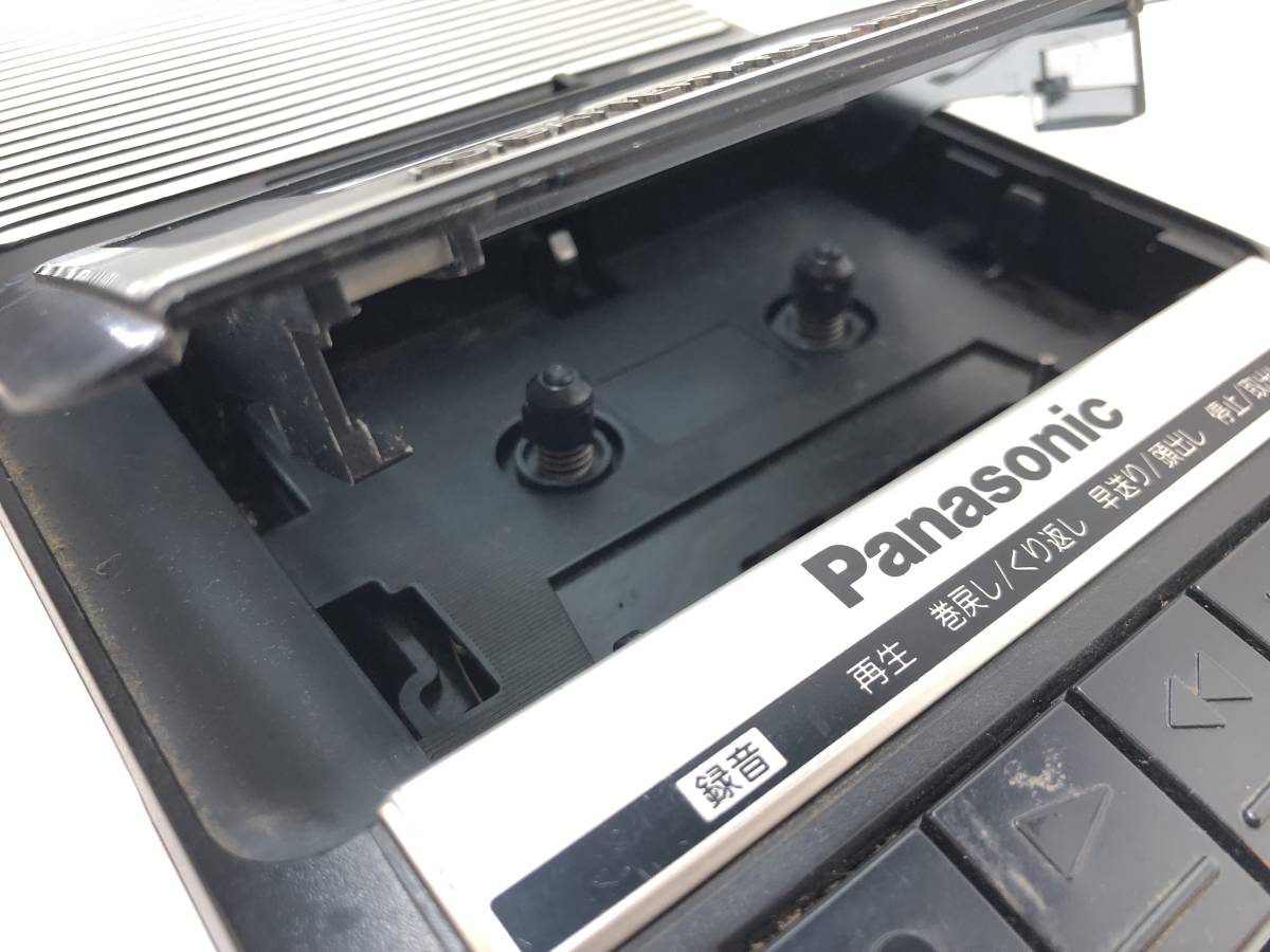 C60 Panasonic RQ-2112 ポータブルカセットレコーダー テープ レトロ 松下電器 パナソニック 通電のみ確認の画像7
