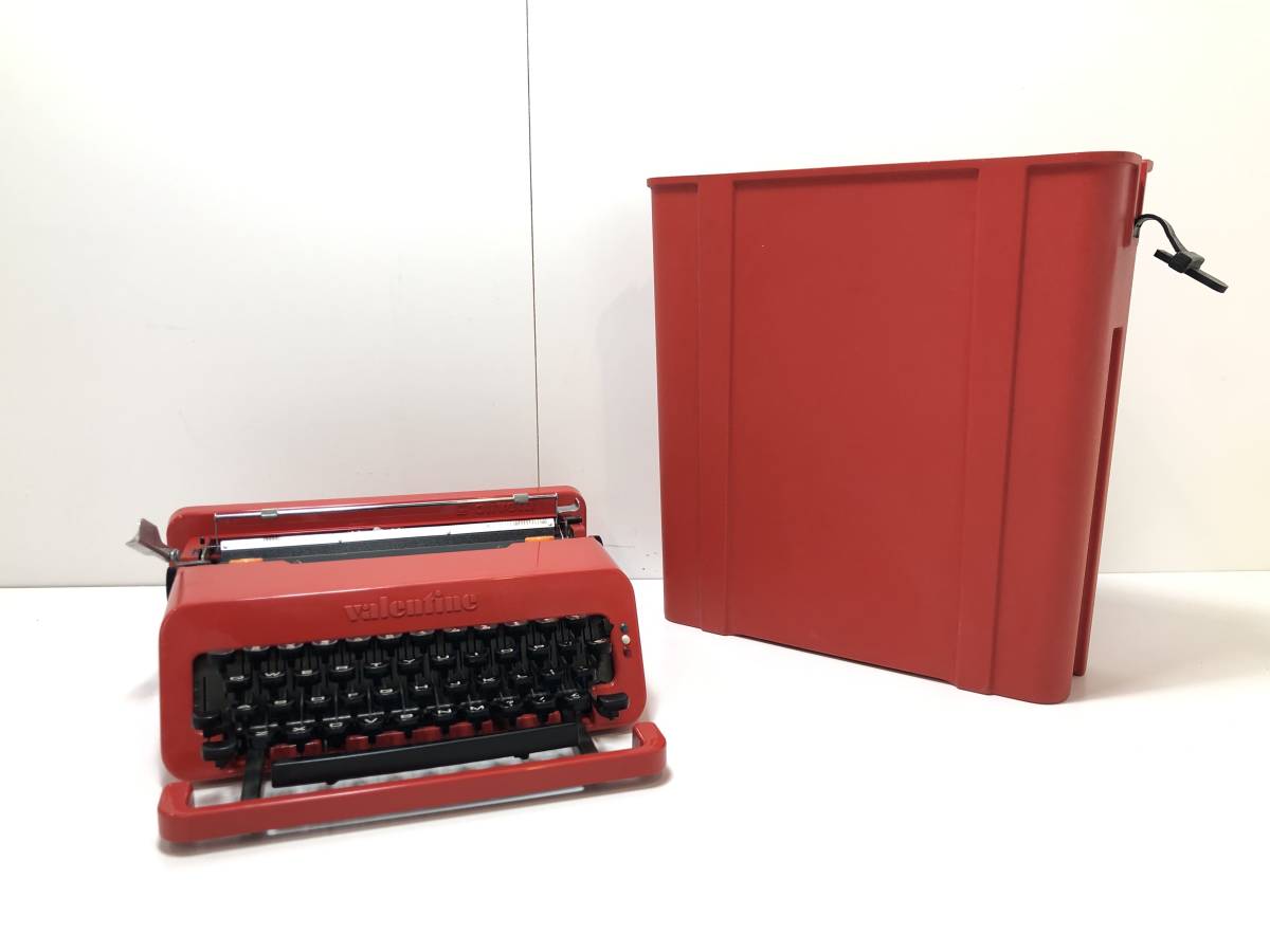 A100 olivetti valentine S タイプライター ② 赤バケツ オリベッティ バレンタイン 希少 レトロ アンティーク ヴィンテージ 骨董の画像1