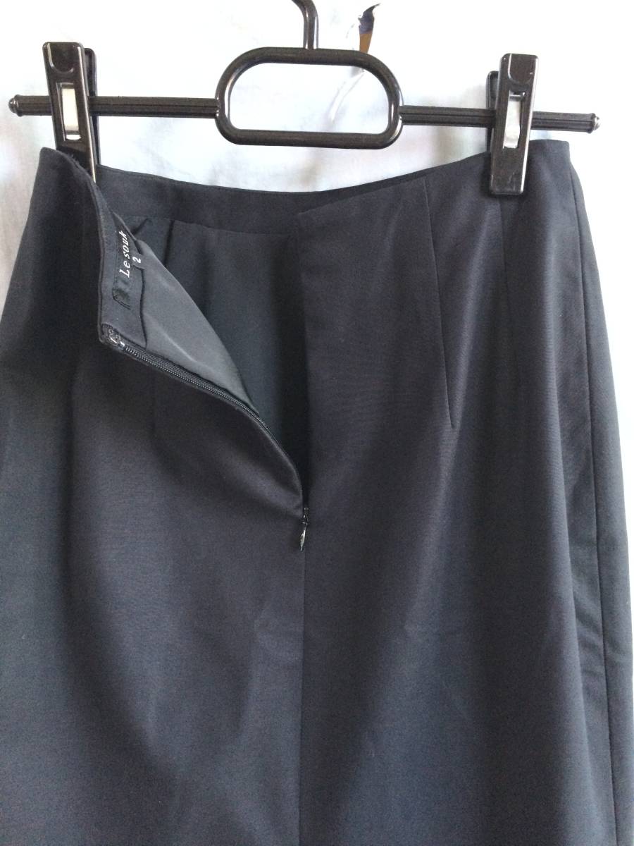 LE SOUK　ルスーク　スーツ　セットアップ　サイズ２　black　匿名配送(管0076)_画像9