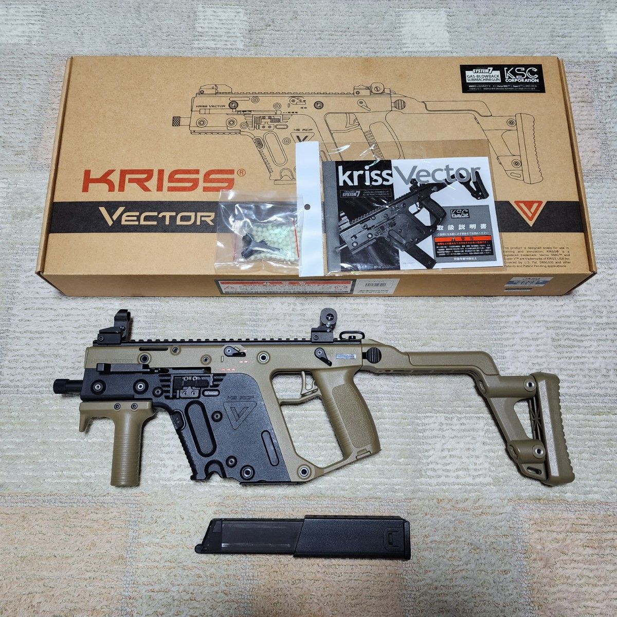 KSC KRISS Vector クリスベクター FDE/ブラック ツートン ガスブロー