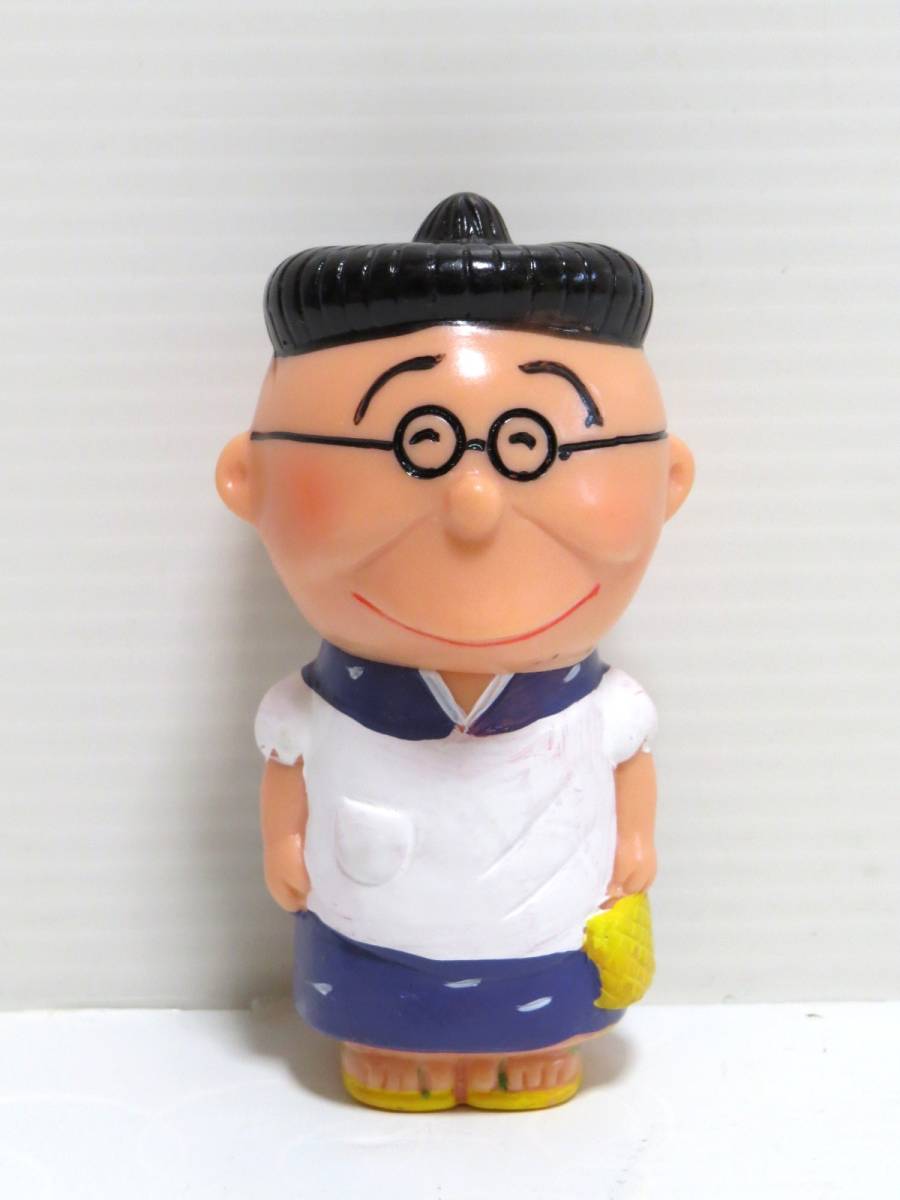 □当時物 サザエさん エプロンおばさん ソフビ 貯金箱 手塗り □当時物 サザエさん エプロンおばさん ソフビ 貯金箱 手塗り