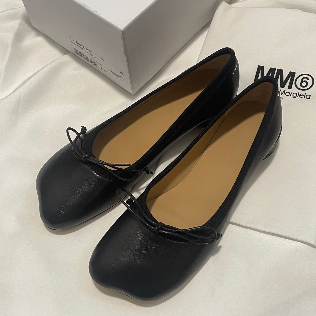 □ MM6 Maison Margiela アナトミック デコルテ バレリーナシューズ