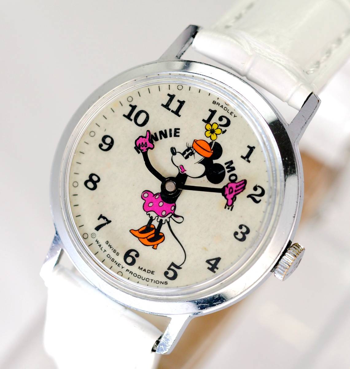 無料発送 BRADLEY ベルト新品 1970年代頃 FATBOY ディズニー 腕時計