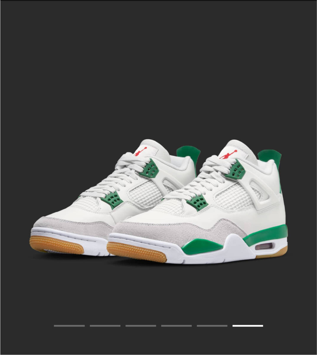 新品未使用 NIKE SB AIR JORDAN 4 RETRO AJ4 PINE GREEN US10 ナイキ