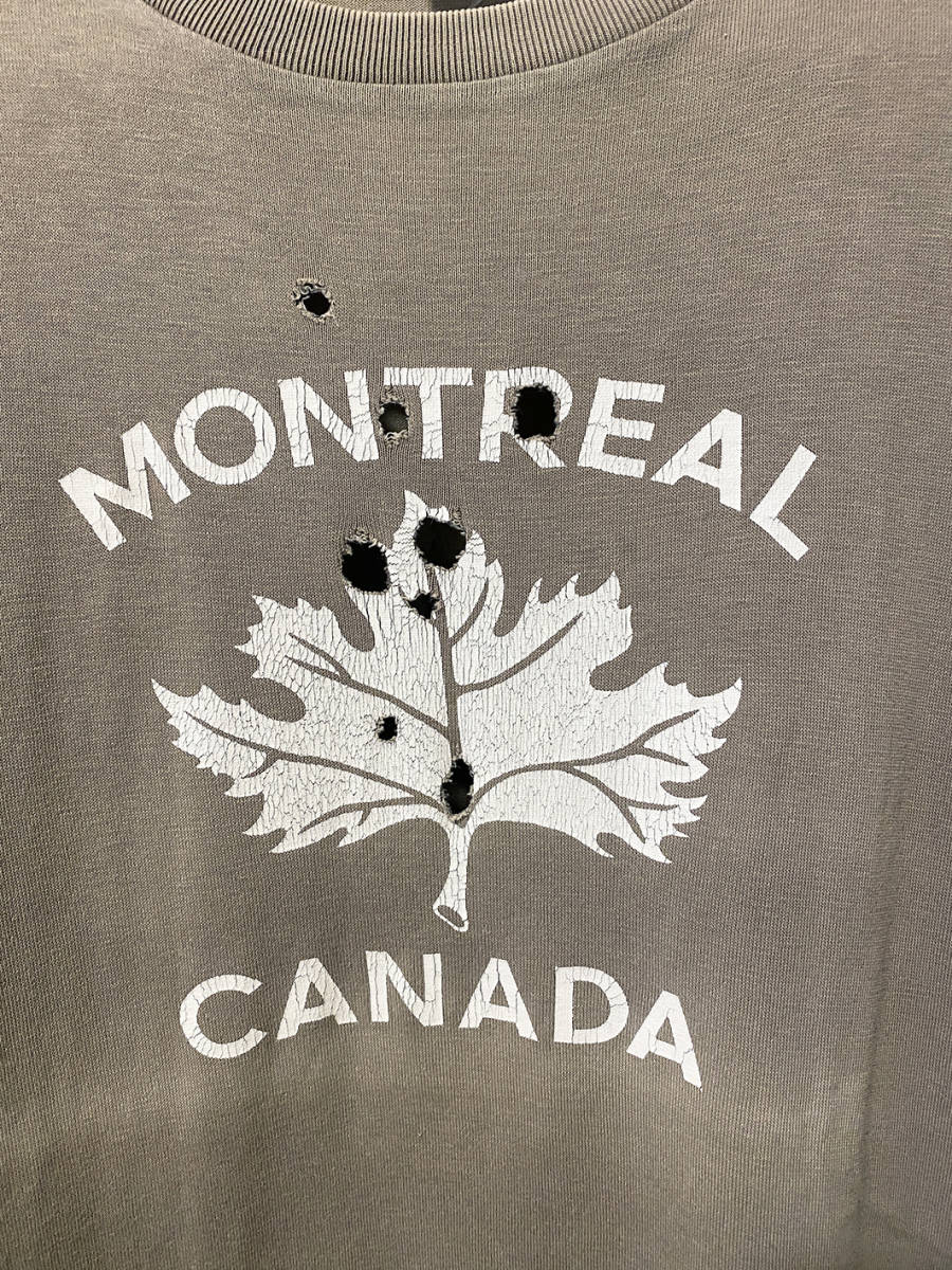 NUMBER NINE ナンバーナイン MONTREAL 穴あき ダメージ Tシャツ サイズ