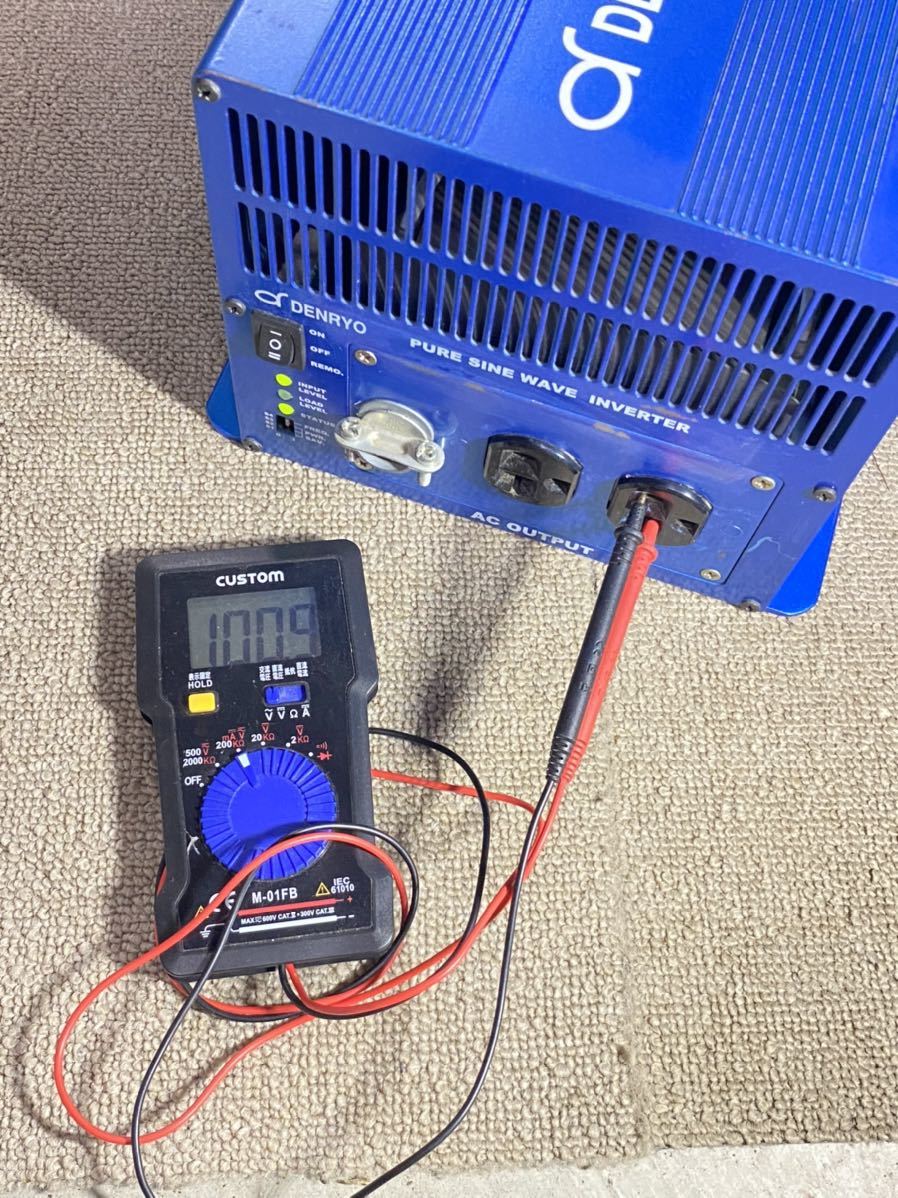 DENRYO 電菱 正弦波インバーター 24v 2000w 通電確認済み | ticontrack.com
