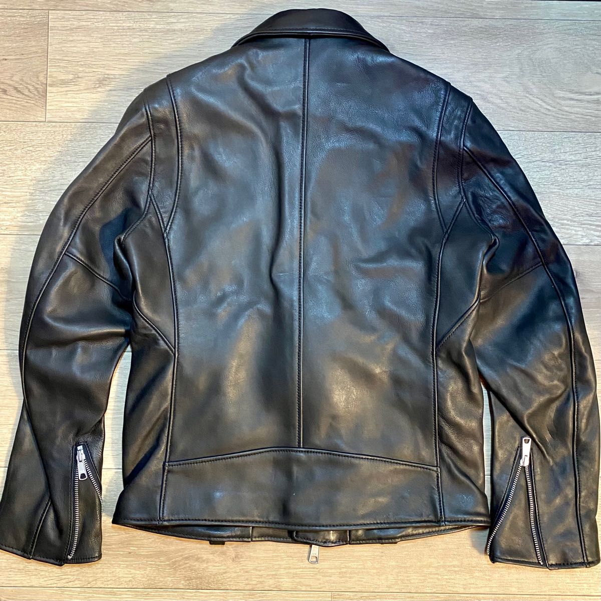 新品】シープレザー ダブル ライダース ジャケット Lサイズ