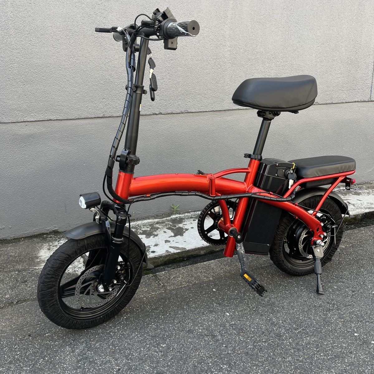 キーレス防犯タイヤロックめちゃ速 フル電動自転車 アクセル付 ひね 