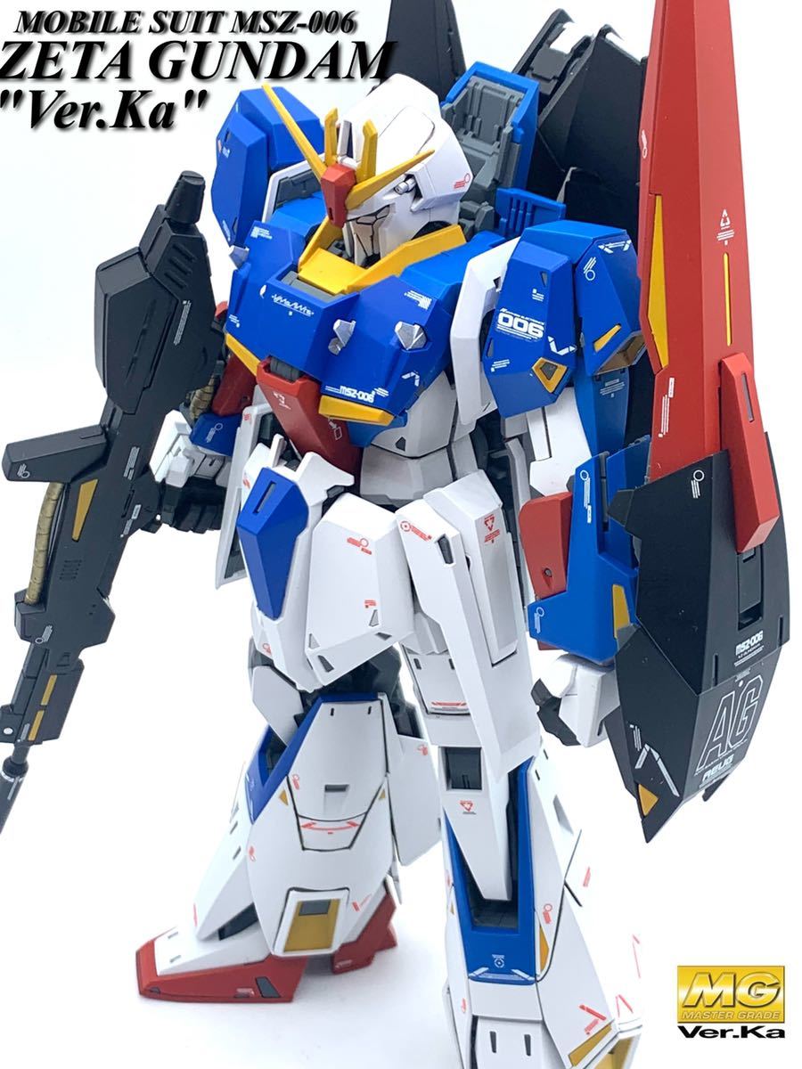 バンダイ ZETA GUNDAM Ver.Ka 塗装済 完成品 ガンプラ 機動戦士Z