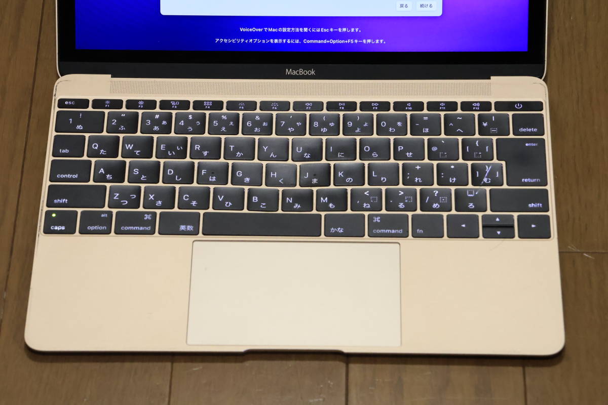 MacBook 12インチ 2016/CoreM3 1.1G/256G/8G/ゴールド/Monterey