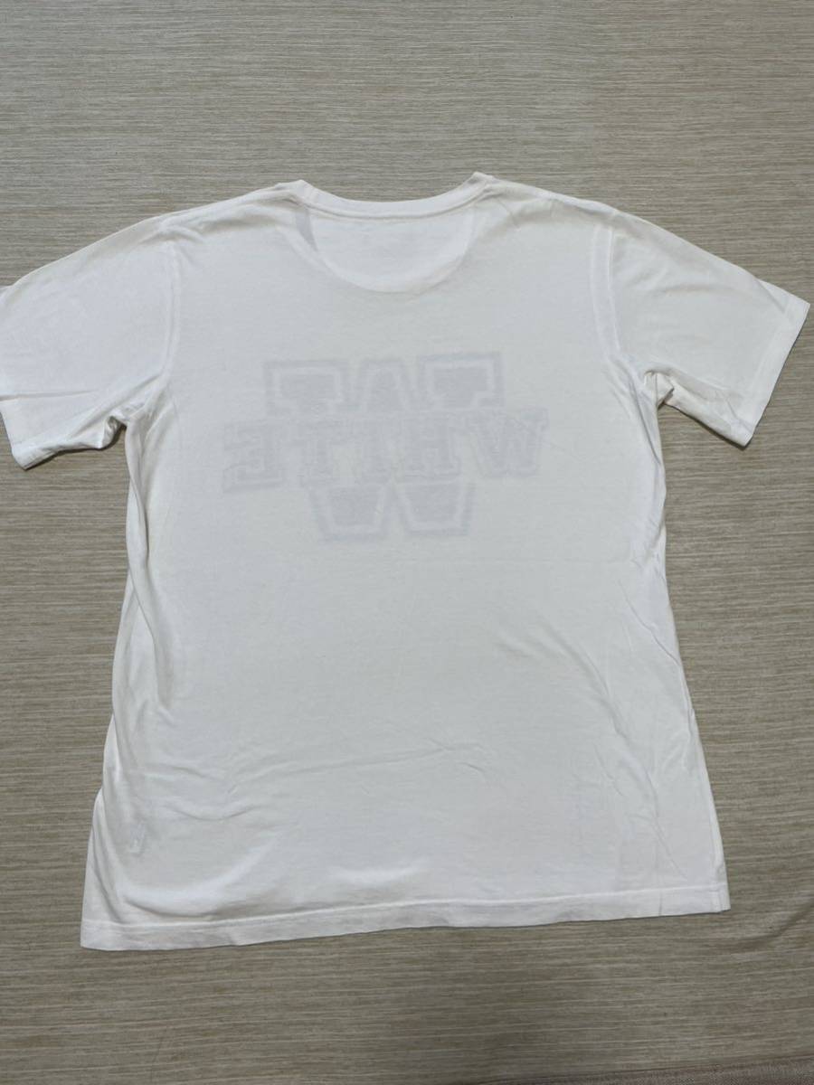 White Mountaineering カレッジ デカ ロゴ プリント 半袖 Tシャツ 2 クルーネック TEE L_画像3