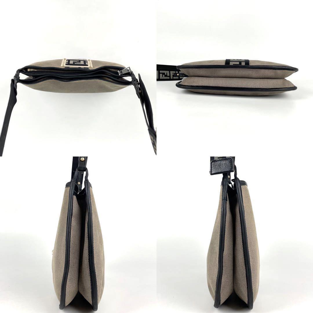 美品□FENDI フェンディ マンマバケット ショルダーバッグ ズッカ柄