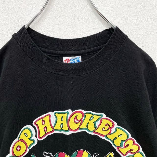 【USA製】ヘインズ　Hanes　90s　シングルステッチ　ヴィンテージTシャツ　レゲエ　サーフ　プリント　メンズ　Lサイズ_画像6