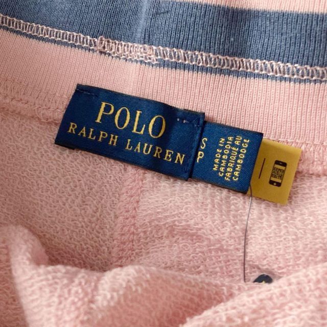  с биркой Polo Ralph Lauren тренировочный шорты розовый cut off US S размер POLO RALPH LAUREN