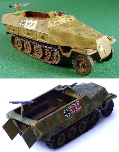 1/76* Germany army Sd.Kfz.251/1 D armoured personnel carrier half truck * resin kit garage kit galet ki*Milicast millimeter cast model 