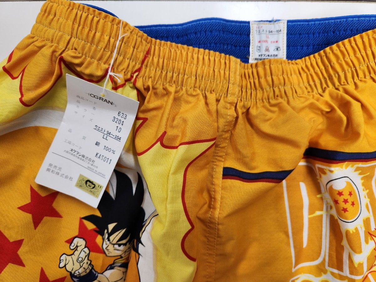 ドラゴンボール、巨人の星☆トランクスLLサイズ新品未使用タグ付き