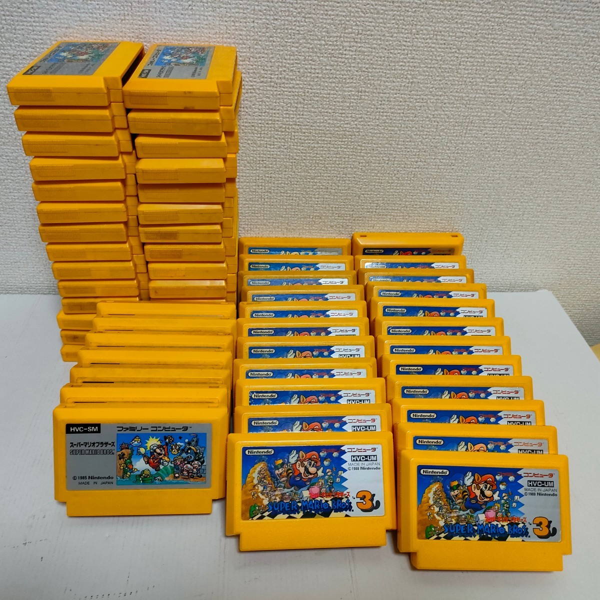 58本セット 送料無料 ファミコン カセット まとめ ジャンク　スーパーマリオブラザーズ3 大量　レア　ソフト
