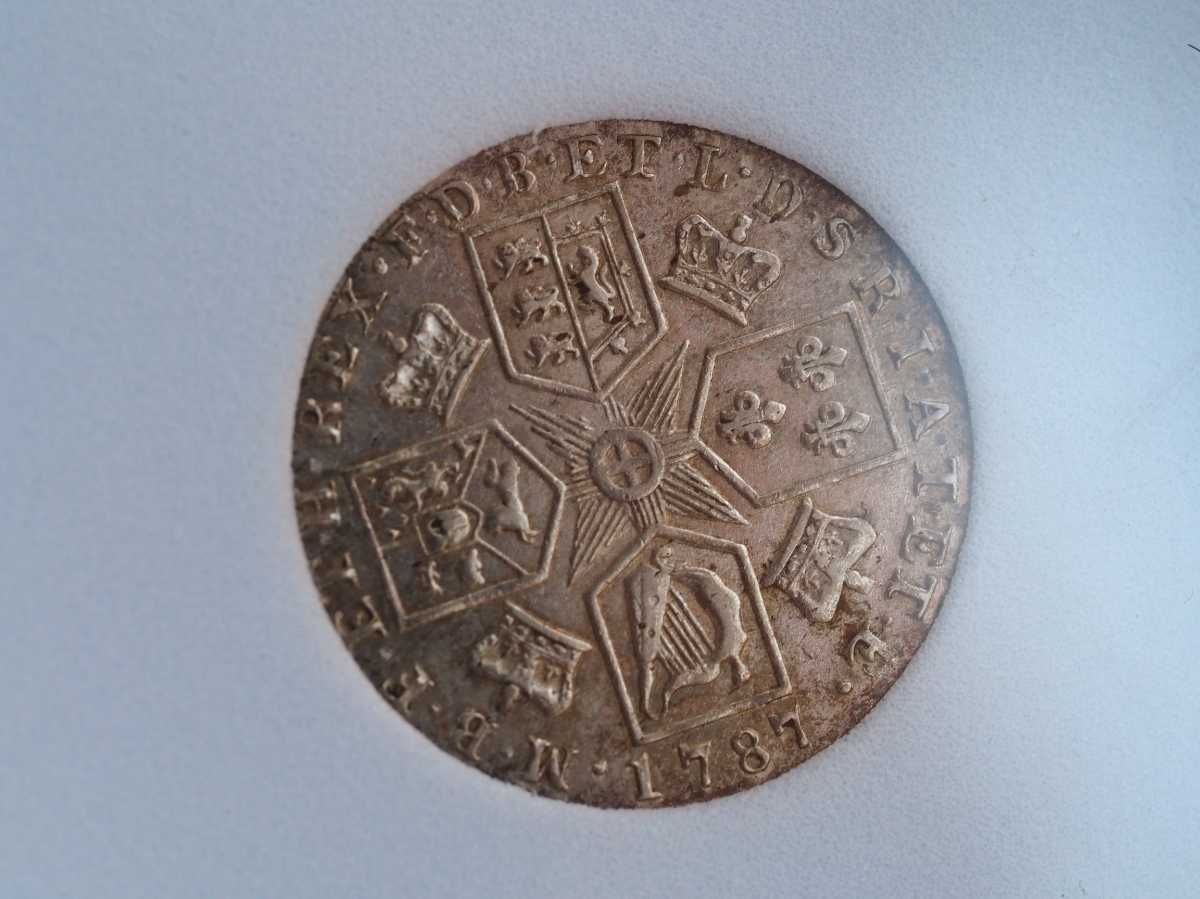 お歳暮 イギリス 2シリング銀貨 1950年