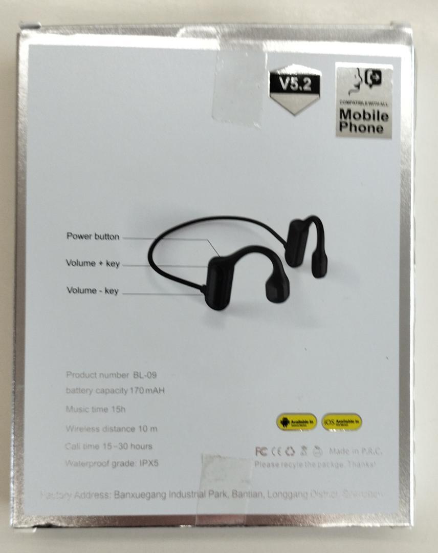 【送料無料】骨伝導ヘッドホン イヤホン BL-09 Bluetooth V5.2