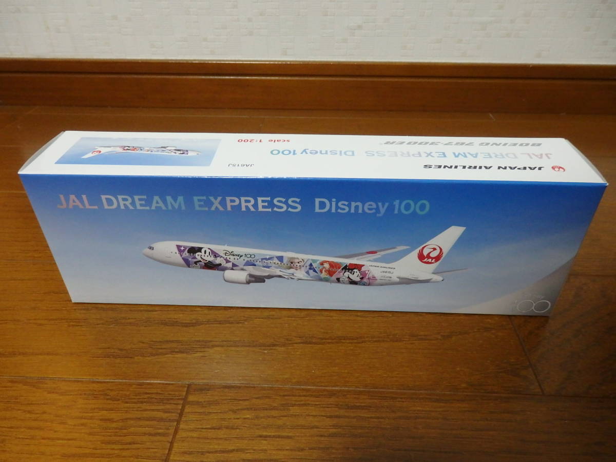  prompt decision! new goods limitation Japan Air Lines JAL DREAM EXPRESS Disney100 1/200 BOEING 767-300ER Disney 100 anniversary snap in model model plain 