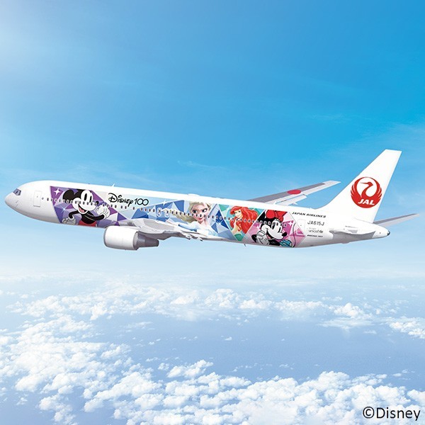  prompt decision! new goods limitation Japan Air Lines JAL DREAM EXPRESS Disney100 1/200 BOEING 767-300ER Disney 100 anniversary snap in model model plain 