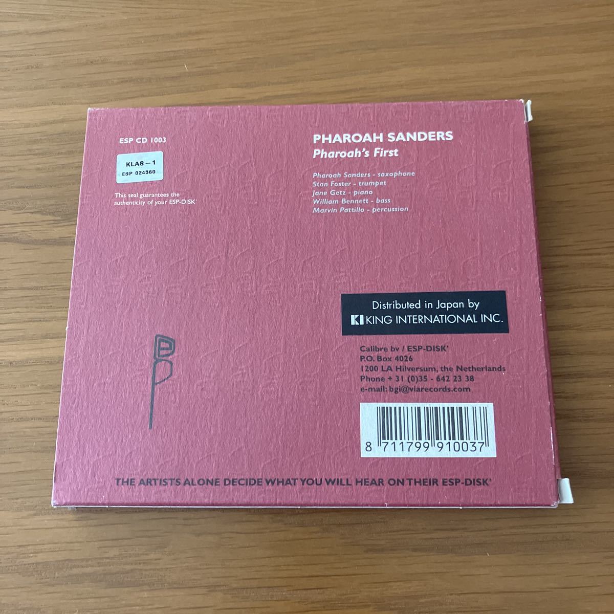 Pharoah Sanders Pharoah’s First 廃盤CD_画像2