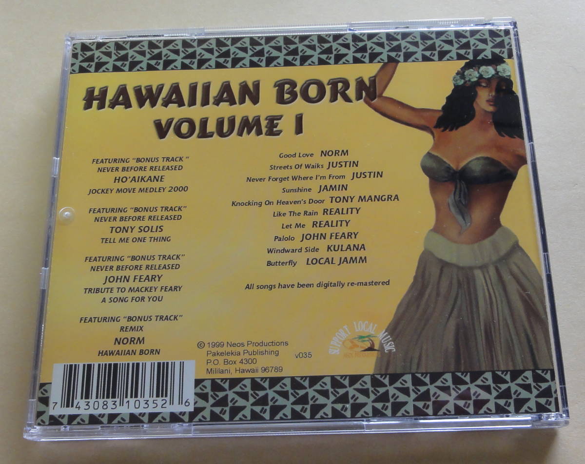 HAWAIIAN BORN VOLUME 1 CD Ho\'aikane Justin KULANA Hawaiian Reggae HAWAIIAN REGGAE