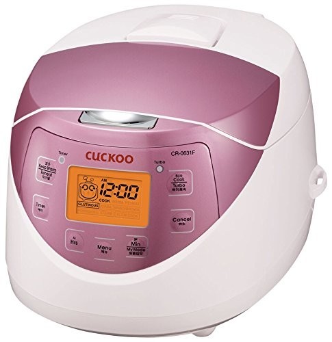 (中古品)Cuckoo CR-0631F 6 Cup Electric Heating Rice Cooker 110v Pink by Cuckoo