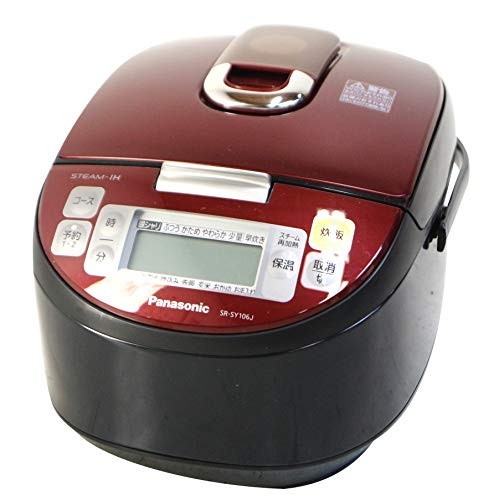 (中古品)Panasonic パナソニック 炊飯器 SR-SY106J-RK ルージュブラック 1.0L 5.5合