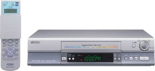 (中古品)JVCケンウッド ビクター BS内蔵 S-VHSビデオ HR-VT700