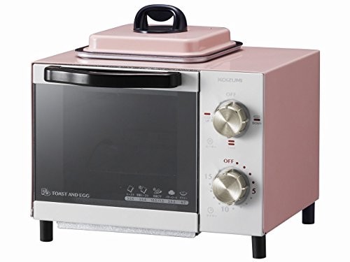 2022新作モデル (中古品)コイズミ オーブントースター KOS-0703/P ピンク 目玉焼き機能付き トースター