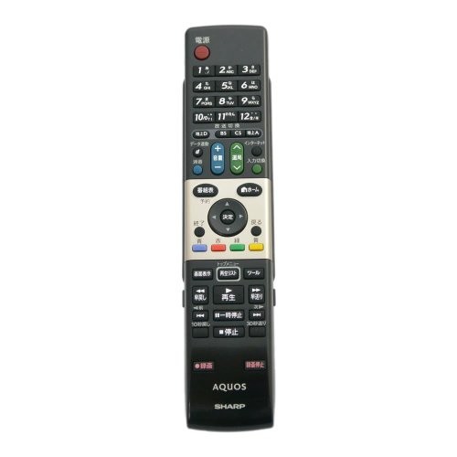 (中古品)0106380320 RRMCGA863WJSA テレビリモコン シャープ SHARP