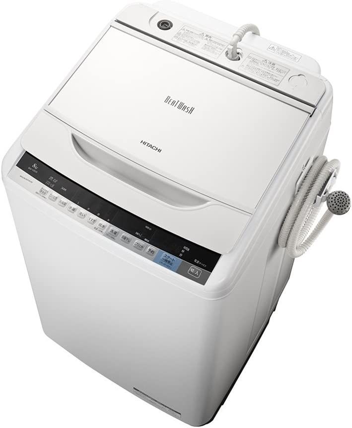 (中古品)日立 全自動洗濯機 ビートウォッシュ 8kg ホワイト BW-V80A W