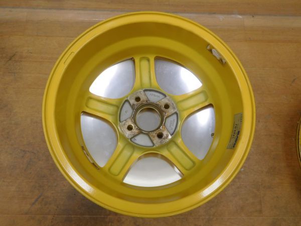 13-448◆美品!!希少★RAYS キャルチョッピー★14in5J+42 100-4H★軽自動車 ワゴンR,ムーヴ,ラパン,N-BOX,アルトミラ◆ムーンアイズ マーク1_画像3