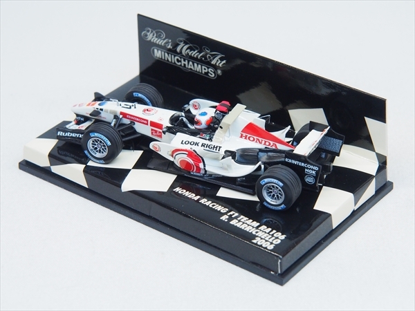 [ラスト1個]★送料無料★新品★絶版品 ホンダ F1 RA106 2006 ルーベンス・バリチェロ_画像2