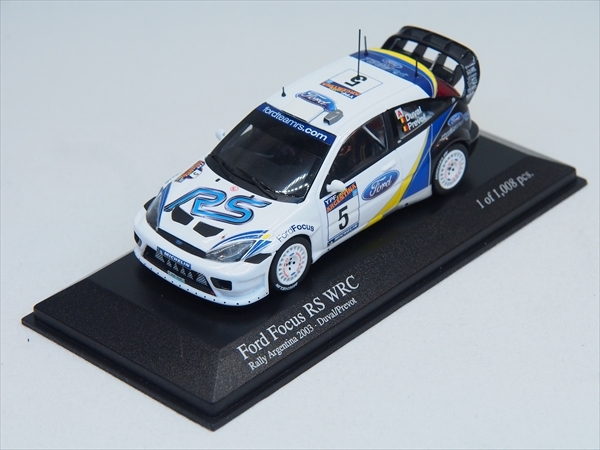 ★新品同様★絶版品 フォード フォーカス RS WRC(No.5/2003アルゼンチン)フランソワ・デュバル [400038305]
