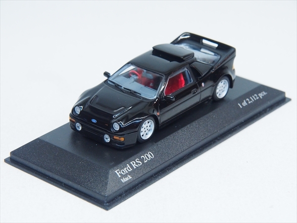 [ラスト1個]★新品★絶版品 フォード RS 200 1986年式 右ハンドル仕様 (ブラック) 限定 [430080270]_画像1