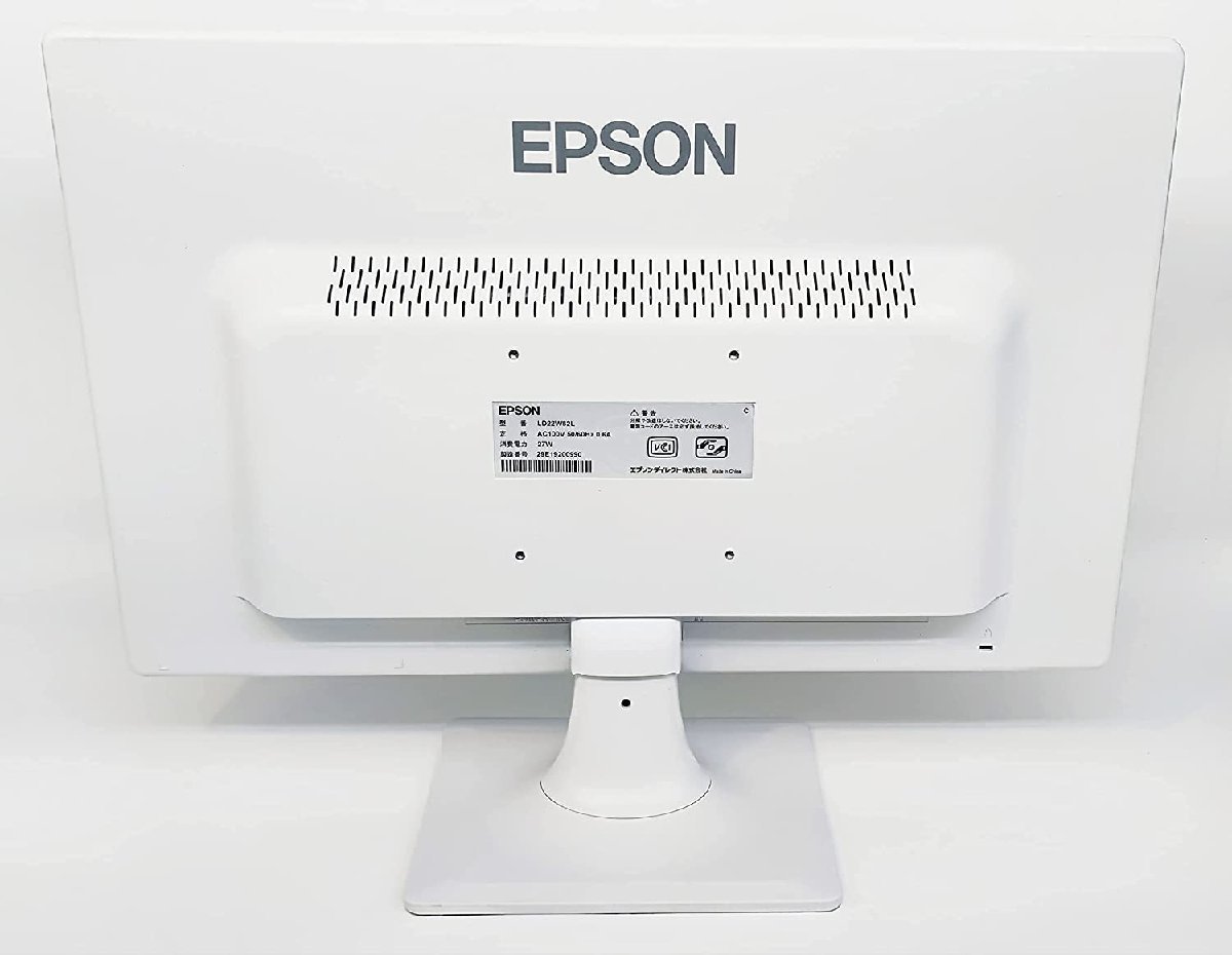 液晶 モニタ- EPSON LD22W82L 22インチ フルHD 白 HDMI ブル－ライト軽減 1920x1080 角度調整 ディスプレイ 中古 安い t- 1090n-2_画像4