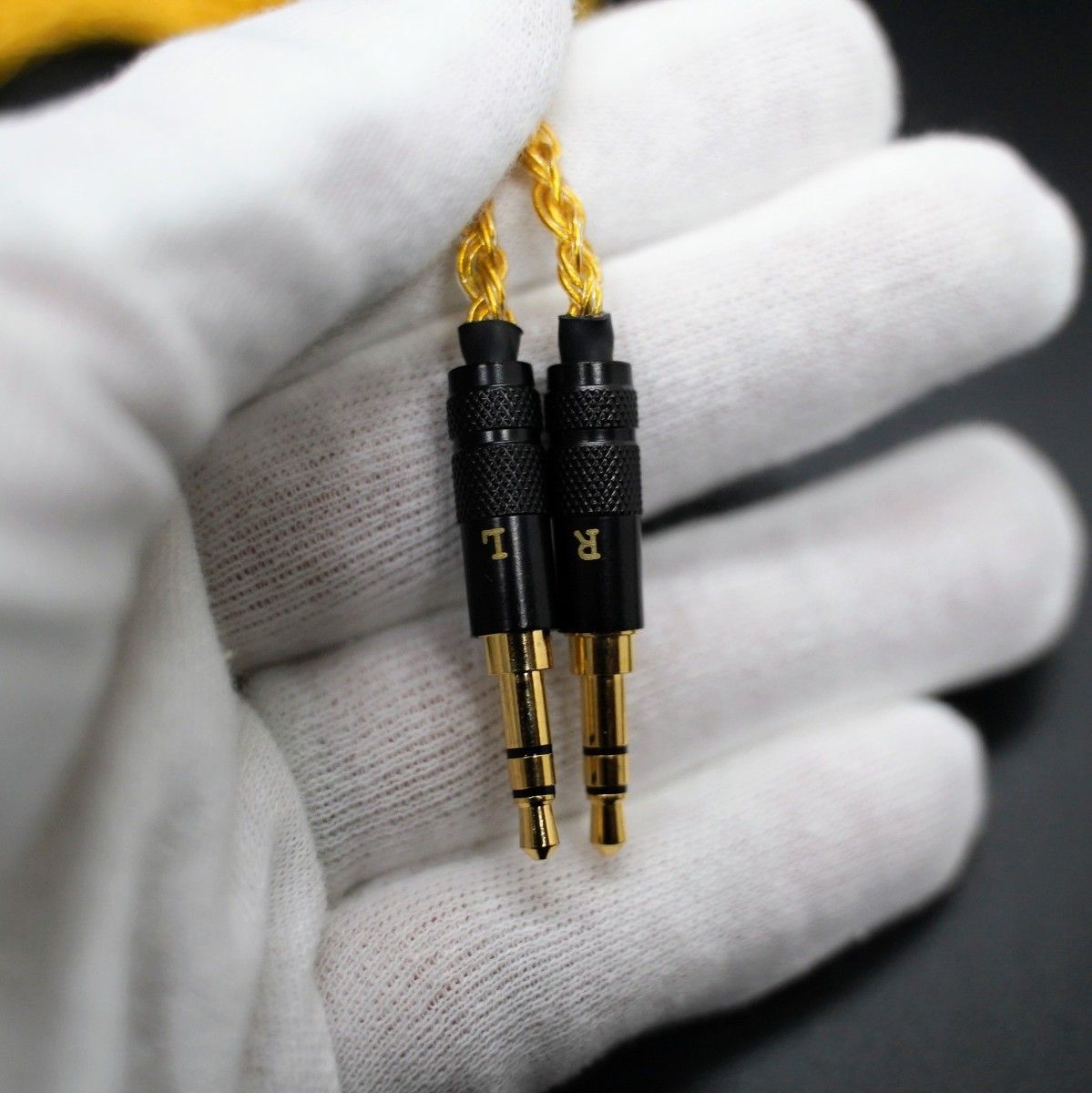 1点のみ!最高スペック16芯 金メッキケーブル ダブル3.5mm/4.4mm 1.2m リケーブル CABLE イヤホンケーブル