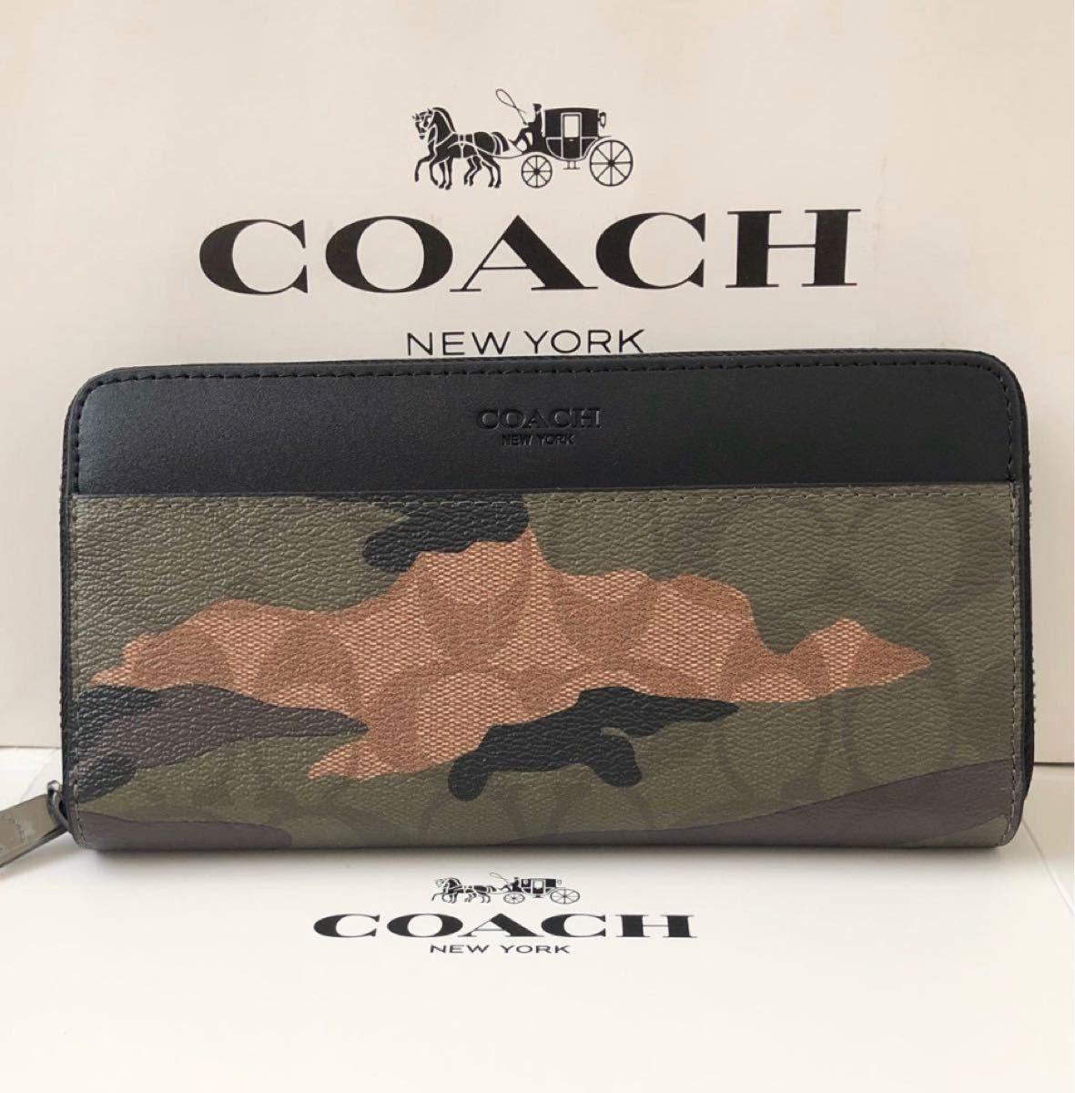 【2022 新作】 COACH長財布F87189迷彩柄　新品未使用品