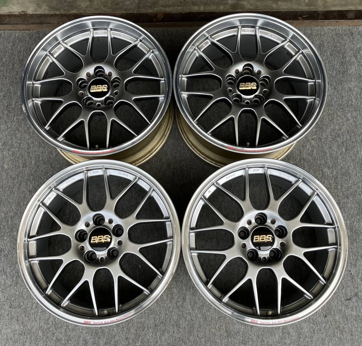 深リム！BBS RG700/701 18インチ 8.5J/9.5J +36/+38 5H 114.3 4本 塗装品